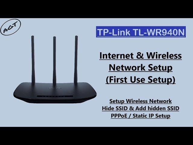 TP-LINK Router Internet Connection & Wi-Fi Network Full Setup (PPPoE / Static)