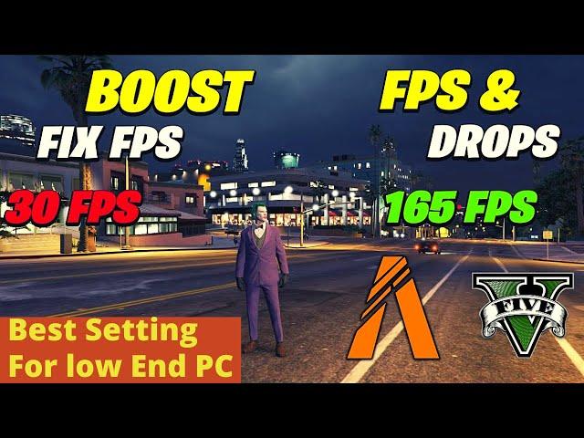 How to Boost FPS - Fix all crashes and errors -  GTA 5 Boost FPS  -  Fivem FPS boost low end pc