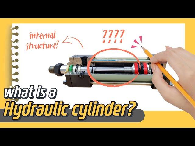 what is hydraulic cylinder? (hydraulic cylinder working animation)