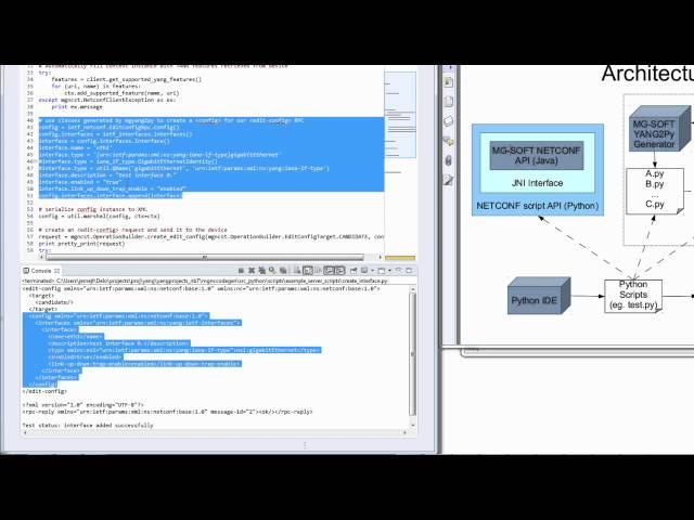 MG SOFT NETCONF/YANG Python Scripting system