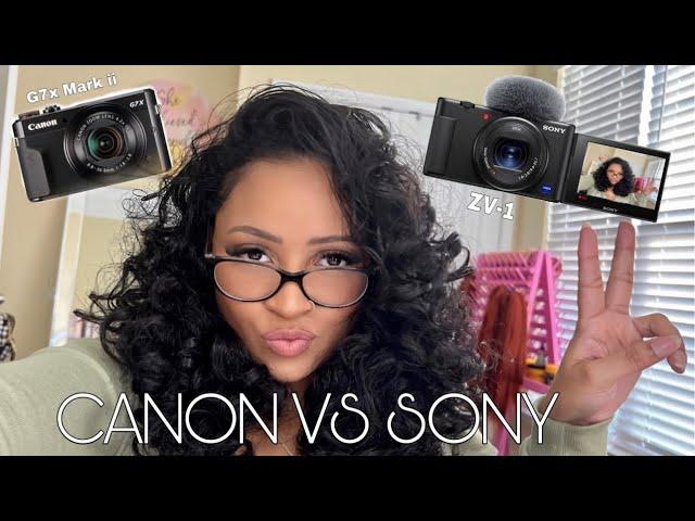 COMPARING CAMERAS: CANON G7x MARK II VS Sony ZV-1 |  BEST VLOGGING CAMERA FOR YOUTUBE 2022