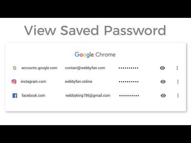 How to View Saved Passwords on google chrome browser  - Desktop