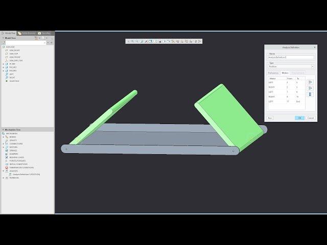 Timing for Mechanism Servo motors | Creo Tutorial