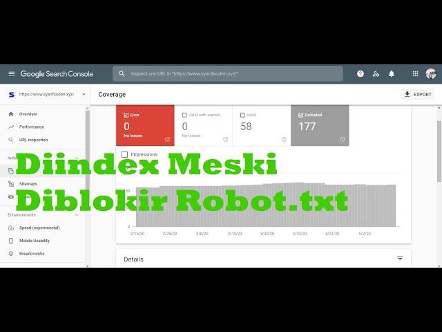 cara mengatasi Diindex Meski Diblokir Robot txt