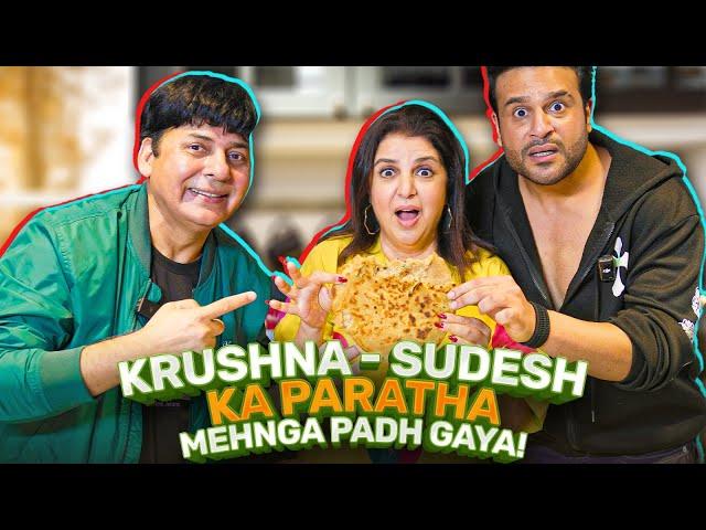 Krushna - Sudesh Ki Comedy Ke Sath Amritsari Parathe ki Recipe! | @FarahKhanK