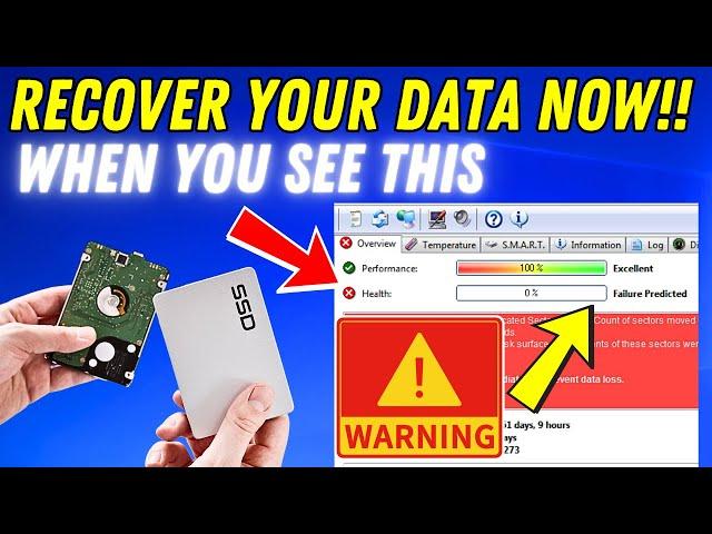 Recover Your Data Now Before Its Late - Check The Health Of Your Hard Drive / SSD Health & Life Span