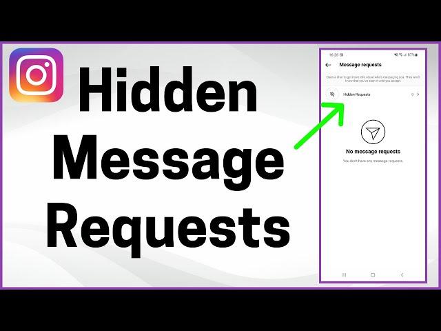 How to Find Hidden Message Requests on Instagram