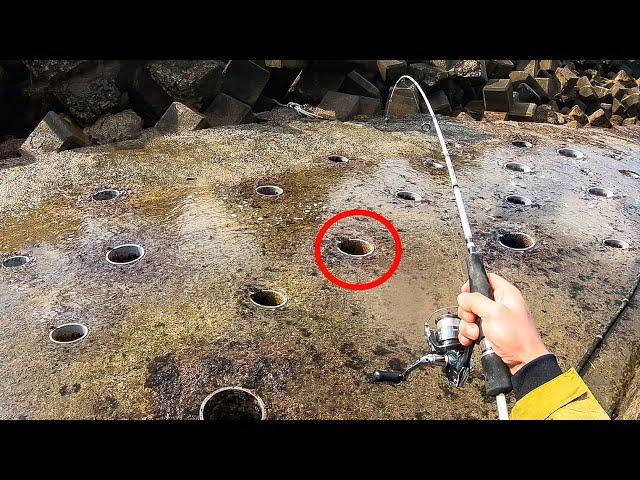 PIPE FISHING for STRANGE fish in JAPAN!