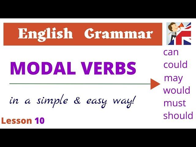 Modal verbs – Can, May, Could, Must, Would, Might, Should - English Grammar lesson