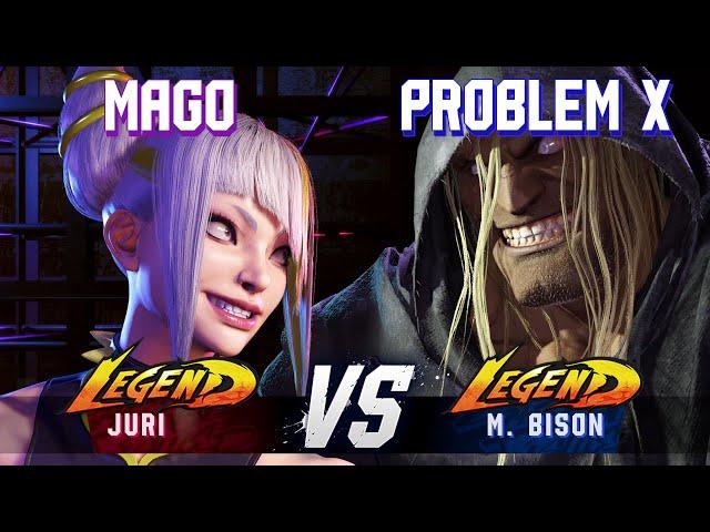 SF6 ▰ MAGO (Juri) vs PROBLEM X (M.Bison) ▰ High Level Gameplay