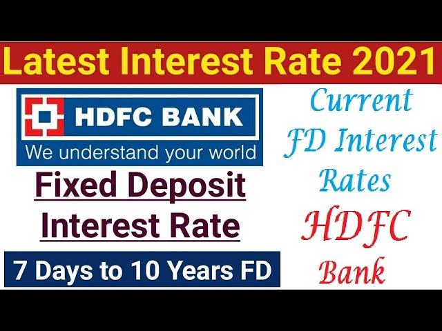 Full Information || HDFC FD Interest Rates || Best FIXED DEPOSIT SCHEME || HDFC Bank FD RATES HINDI