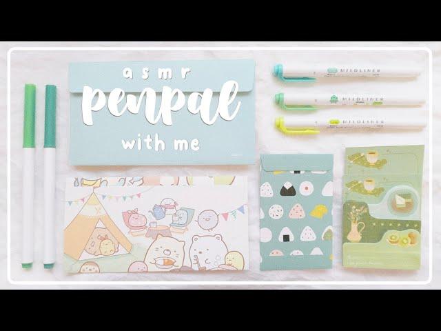  ASMR penpal with me ~ no music +  real time 