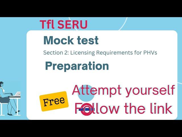 TfL Mock test | Section 2 Licensing Requirements for PHVs Preparation and Mock Test Solved. #seru