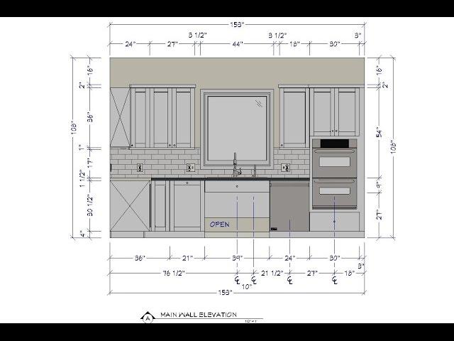 Creating a Floor Plan and Main Wall Elevation for the NKBA CKBD Exam