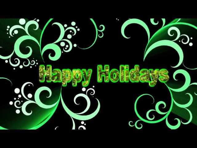 Background video animation Happy Holidays