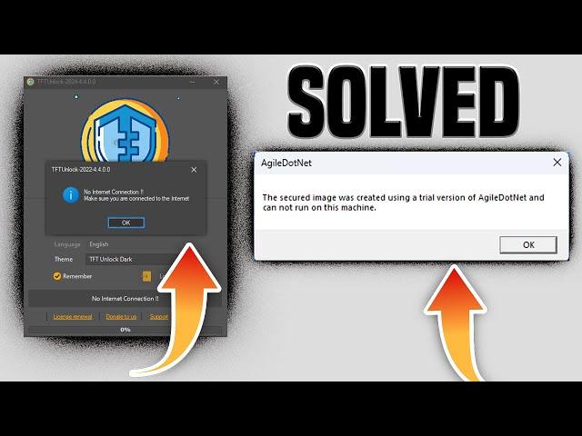 FinallyFixed-TFT Unlock Tool No Internet Connection Problem Solved | TFT Unlocker Tool Fail To Open