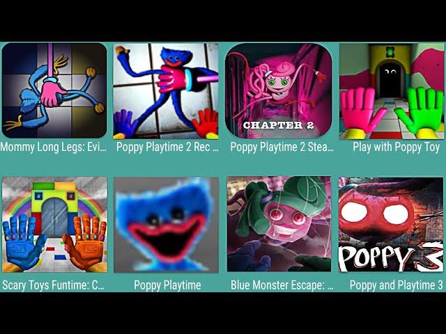 Mommy Long Legs Evil,Poppy Playtime 2 Rec,Poppy 2 Steam,Play Poppy,Scary Toys Funtime,Poppy Playtime