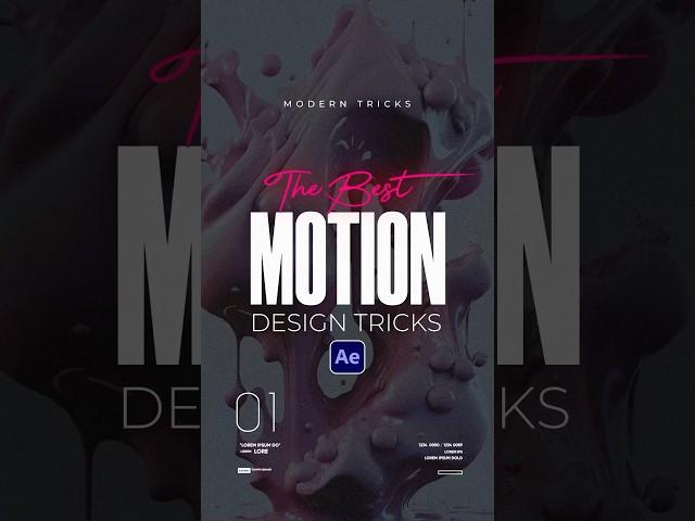 5 Motion Design Tips You Must Know in After Effects #tutorial