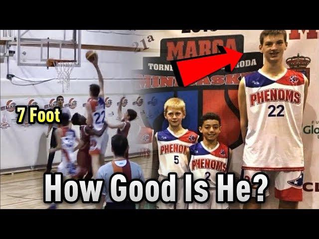 How GOOD Is 7 FOOT Tall 12 Year Old Olivier Rioux ACTUALLY? | Is He An NBA Prospect?