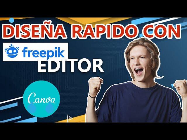 Como Usar FREEPIK EDITOR para DISEÑOS, El nuevo CANVA | Alexander Talavera | Tutorial Logo, Premium