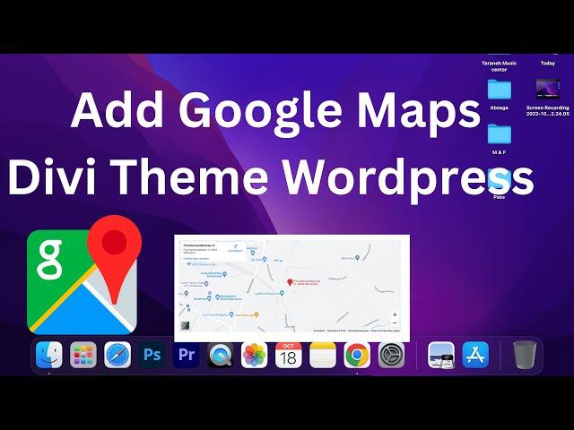 How to add google map in divi themes using wordpress