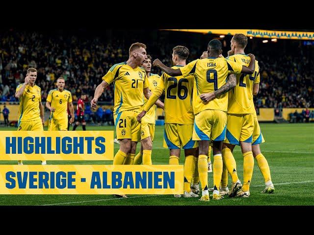 Highlights: Sverige - Albanien 1-0 | Seger i årets första hemmalandskamp!