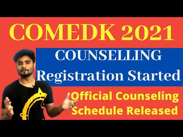 COMEDK 2021 Registration Started - COMEDK Counselling Registration Started