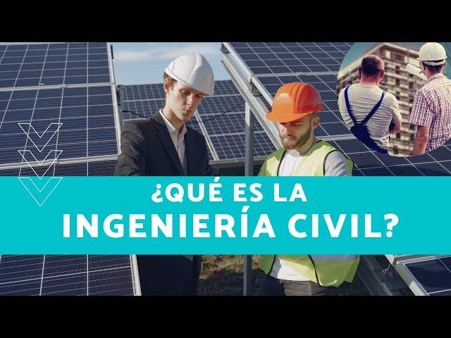 En qué consiste la INGENIERÍA CIVIL  Ramas y especialidades‍️ | Jhisago