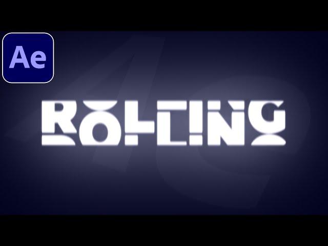 Rolling Text Animation Tutorial in After Effects | Scrolling Text | No Plugins