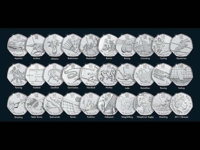 All the Olympic 50p coins...in 30 seconds