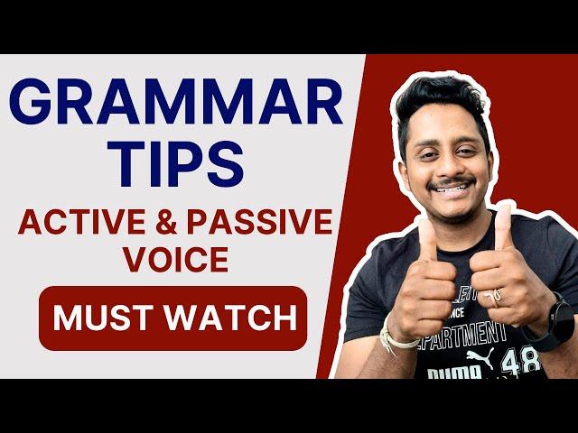 Active And Passive Voice - Grammar Tips | Must Watch | Skills Academy of English