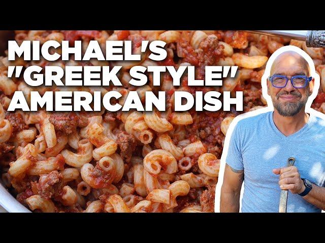 Michael Symon's "Greek Style" American Dish | Symon Dinner's Cooking Out | Food Network