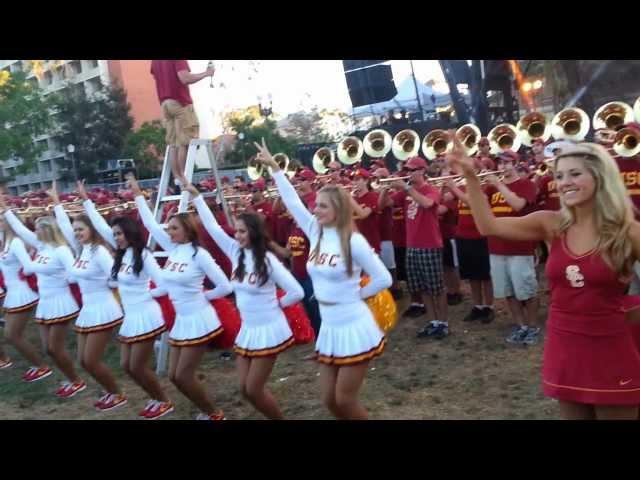 USC Marching Band!!! GO TROJANS!!! FIGHT ON!!! Intro 2012