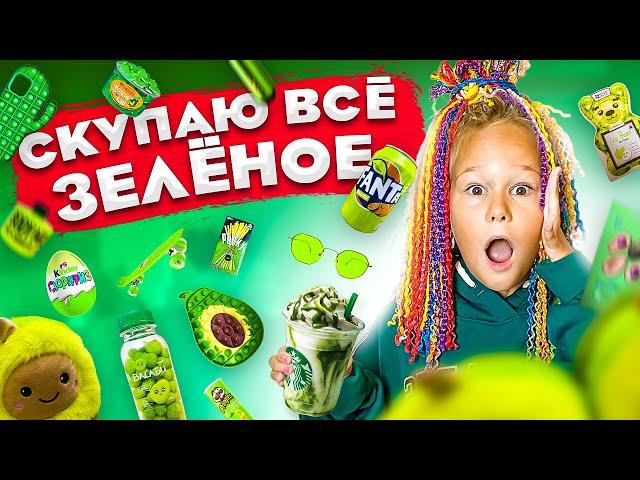 СКУПАЮ ВСЕ ЗЕЛЁНОГО ЦВЕТА ЧЕЛЛЕНДЖ! МОЙ бюджет не ограничен! 24 часа одного цвета // EVA mash