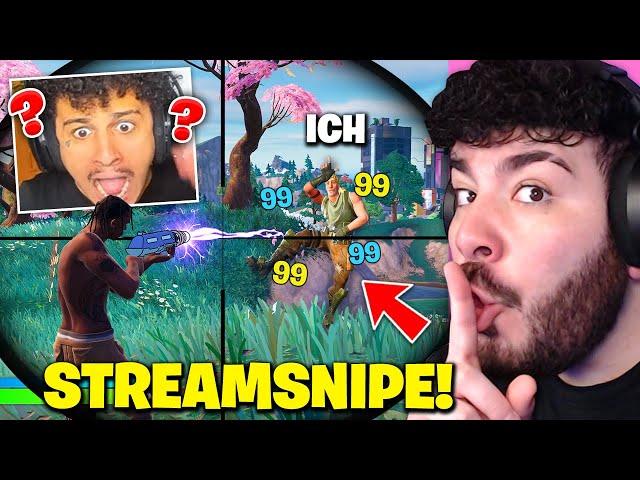 Ich STREAMSNIPE 3 STREAMER in 24 STUNDEN, doch dann ... (POLIZEI?) Fortnite