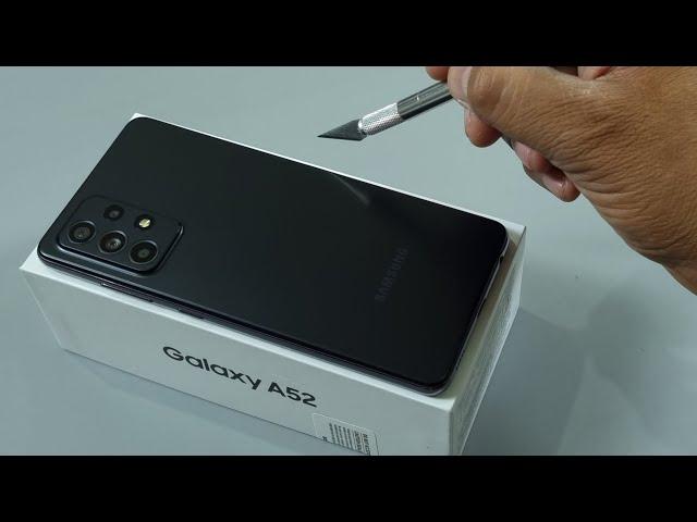 Samsung A52 Unboxing & Camera Test | Black Colour!!