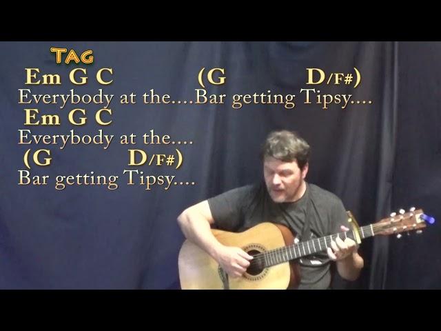 "Tipsy" A Bar Song  (Shaboozey) Fingerstyle Guitar Cover Lesson with Chords/Lyrics - Capo 2nd Fret