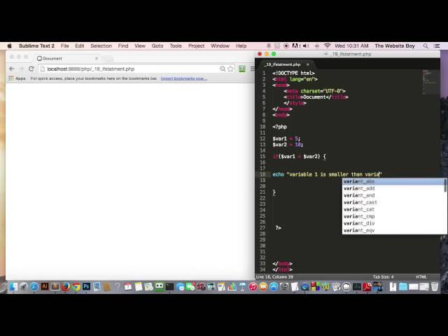 PHP Tutorial for beginners #19  Control Structures   If Statements in PHP