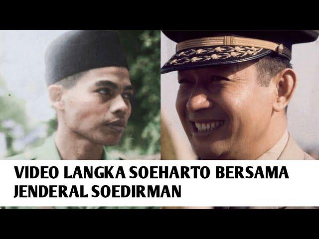 Rare Video of Young Soeharto with General Soedirman Inspecting Troops