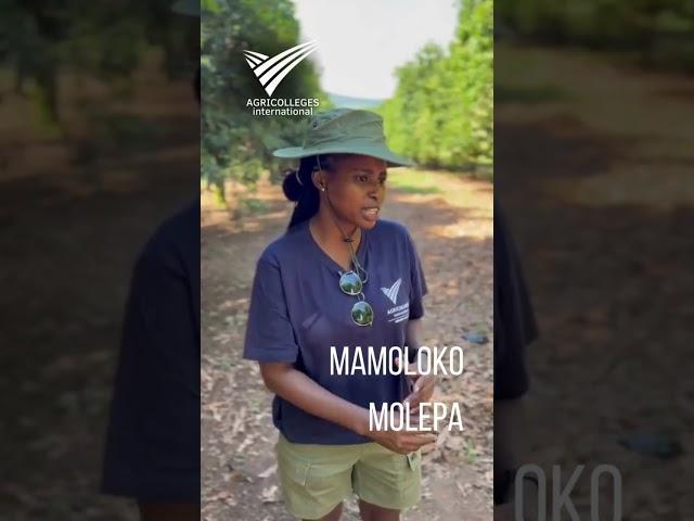 This is how Mamoloko Molepa feels about her practical with Agricolleges International #agriculture