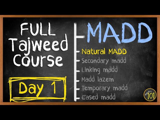 The BEST 30-day Program for Tajweed - DAY 1 | Arabic101