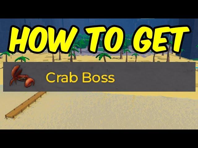 HOW TO GET THE CRAB BOSS CHARACTER! | The Strongest Battlegrounds