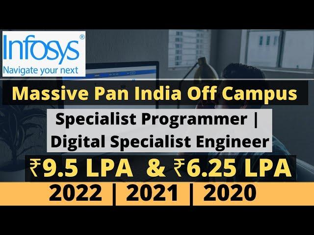 Infosys Recruitment 2022 | Specialist Programmer & Digital Specialist Engineer 9.5LPA & 6.25LPA