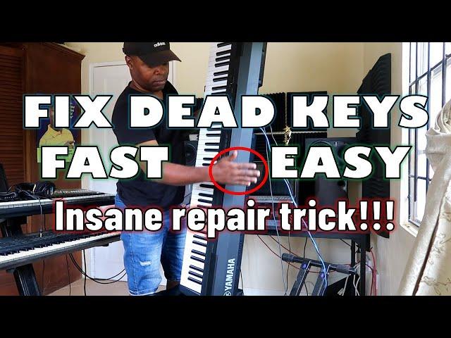 How to Fix a Yamaha Keyboard - Easy (Keys Not Working) - Amazing Trick!!!