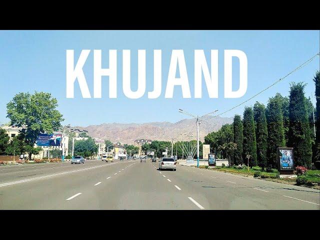 Khujand. Downtown Driving