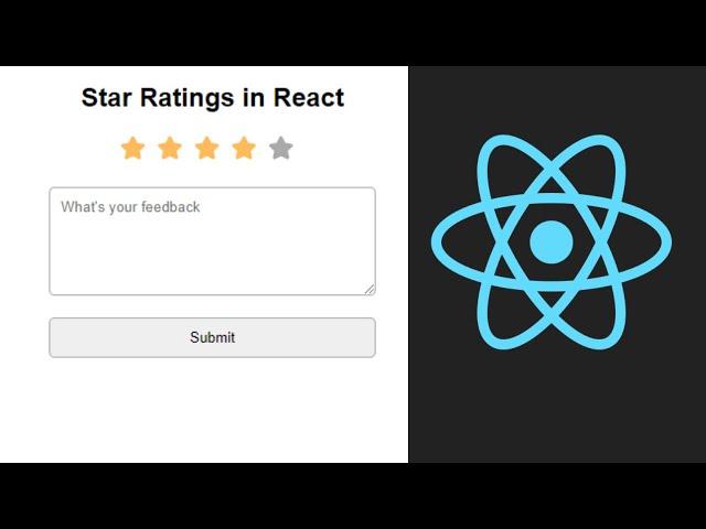 How to Make Star Ratings in React js | React Tutorial For Beginners.