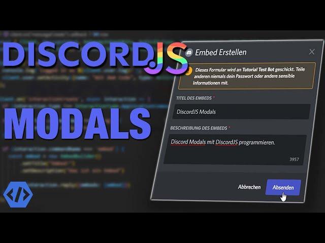 Discord Modals mit DiscordJS