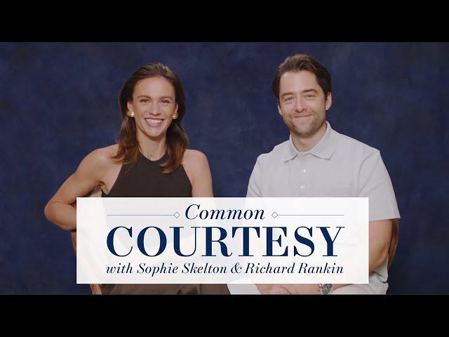 Sophie Skelton and Richard Rankin Debate Honesty vs. Manners | Common Courtesy | Town & Country