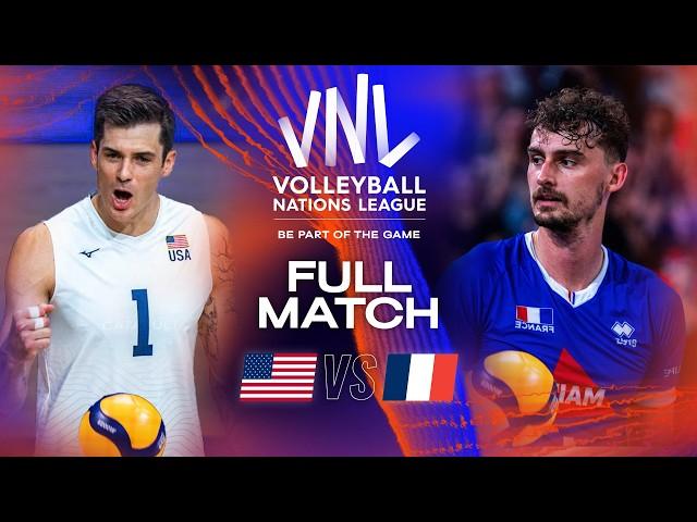 5-Sets Battle for Semi-Final Spot!  USA vs. France - Quarter Finals | VNL 2023