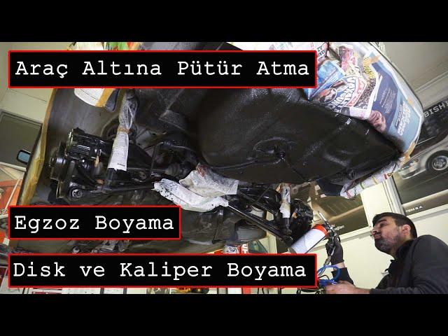 Araç Altına Pütür Atma Egzoz Boyama Kaliper ve Disk Boyama Hammerite Pas Üstü Boya Dayson Pütür Atma